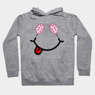 Cotton Candy & Smile (in the shape of a face) Hoodie